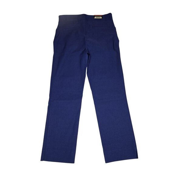 Hilary Radley Blue Pull-On Pants M Stretch Comfort Work Wear Straight Leg - Picture 6 of 7